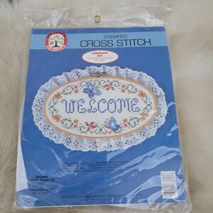 Colortex Stamped Cross Stitch Welcome